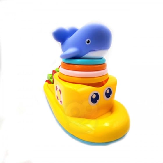 Woopie Βρεφικό Παιχνίδι Μπάνιου - Ship Whale Overflow Cups image 2