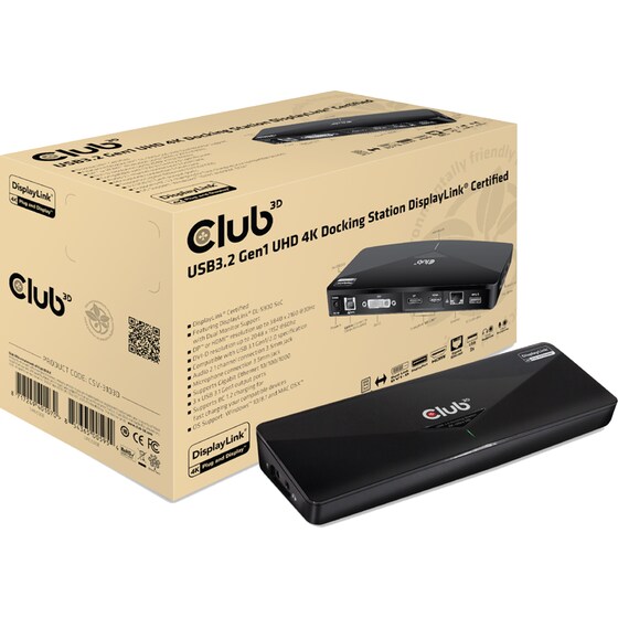 Docking Station Club3D CSV-3103D 9-Port USB 3.2 συμβατό με USB-A image 3