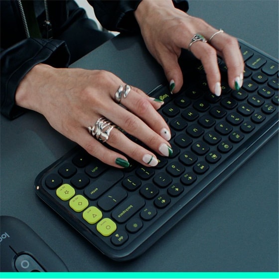 Logitech POP Icon Keys Ασύρματο Πληκτρολόγιο με Bluetooth - Γραφίτης (US) image 7