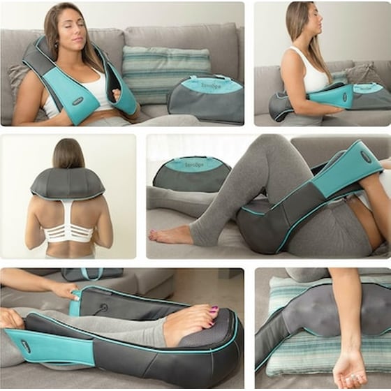 Συσκευή Μασάζ Shiatsu Με 8 Κυλίνδρους 3d Μαξιλάρι Υπέρυθρης Θερμότητας Songen image 5