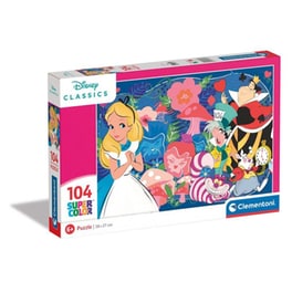 Παιδικό Παζλ Clementoni Supercolor Disney Αλίκη Στη Χώρα Των Θαυμάτων (104 Κομμάτια)