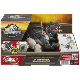 Φιγούρα Δράσης Mattel Jurassic World: Fierce Changers Massive Stretch - Indoraptore And Brachiosaurus