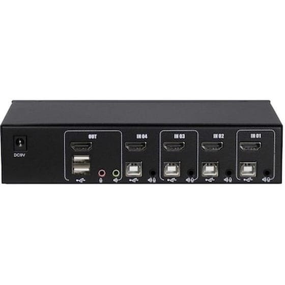 Kvm Switch Inter-tech As-41ha Hdmi,4 Port,metall image 0
