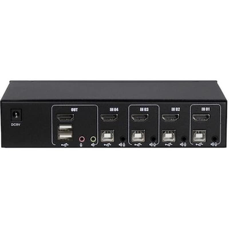 INTER-TECH Kvm Switch Inter-tech As-41ha Hdmi,4 Port,metall