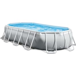 Πισίνα Οβάλ Intex Prism Frame 26798 18.202Lt - Γκρι