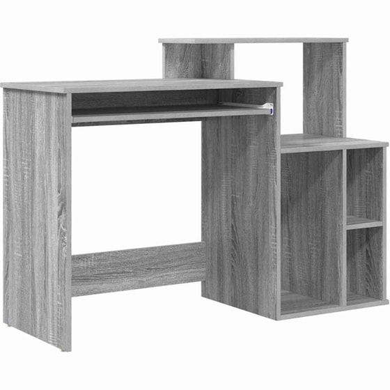 Γραφείο VidaXL από Επεξεργασμένο Ξύλο 120,5x44x88,5 cm - Γκρι Sonoma image 0