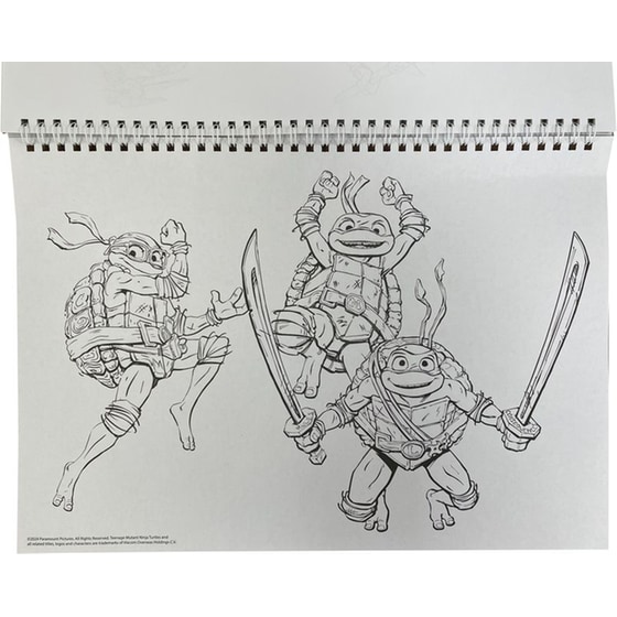 Μπλοκ Ζωγραφικής Gim 23x33 με Αυτοκόλλητα Ninja Turtles 40 Φύλλων image 5