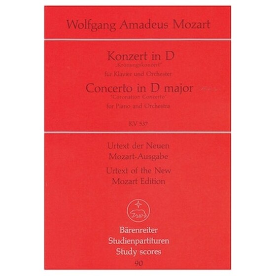 Βιβλίο Για Σύνολα Barenreiter Mozart - Concerto In D Major Piano Kv537 [piano Score] image 0