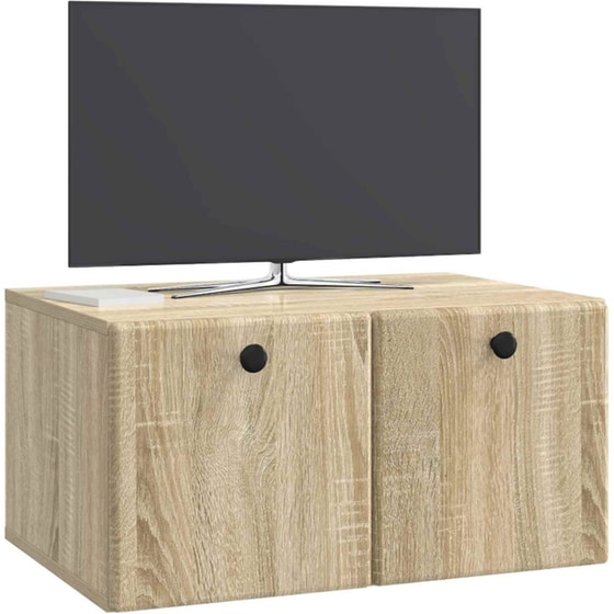 Επιτοίχιο Έπιπλο Τηλεόρασης VidaXL 59.5x41x30 cm - Γκρι Sonoma image 2