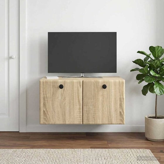 Επιτοίχιο Έπιπλο Τηλεόρασης VidaXL 59.5x41x30 cm - Γκρι Sonoma image 1