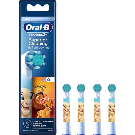 Ανταλλακτικές Κεφαλές Oral-B Pro Lion King 4 Τμχ για Ηλεκτρική Οδοντόβουρτσα image 1