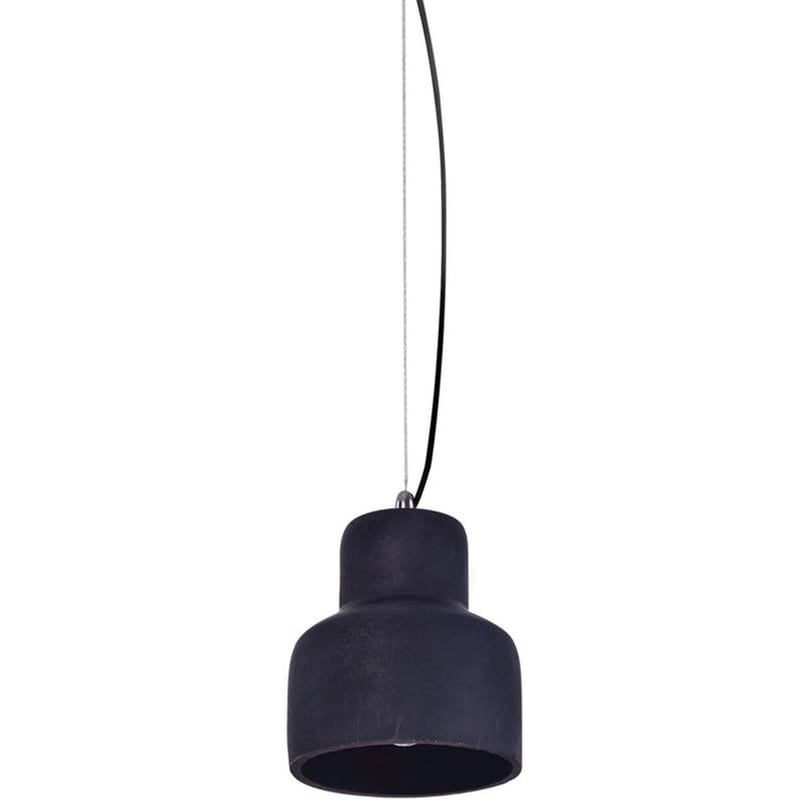 HOMELIGHTING Φωτιστικό Οροφής Μονόφωτο Homelighting Myra από Τσιμέντο 12.5x12.5x120 cm - Μαύρο
