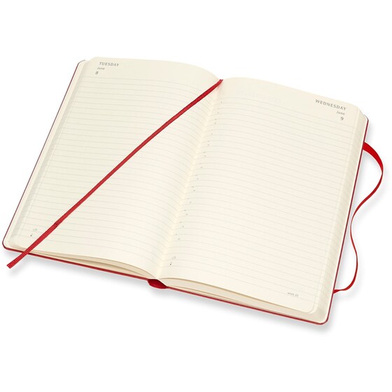 Ημερολόγιο 2021 Moleskine 12Μ Ημερήσιο Large Red Hard image 1
