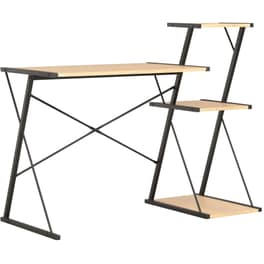 Γραφείο Βιβλιοθήκη VidaXL από Μοριοσανίδα 116x50cm - Δρυς/Μαύρο