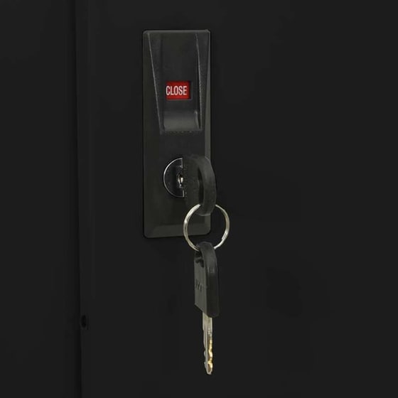 Ντουλάπα Γραφείου VidaXL από Ατσάλι 90x40x180 cm - Ανθρακί image 7