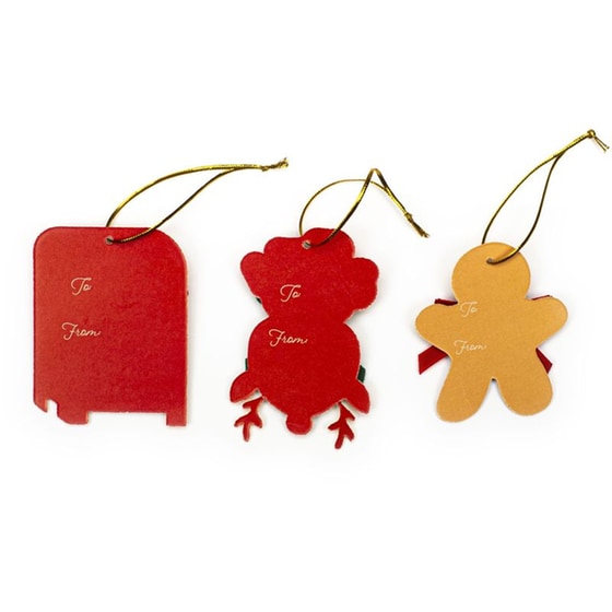 Ετικέτες Δώρου Tri-Coastal Santa Xmas image 3