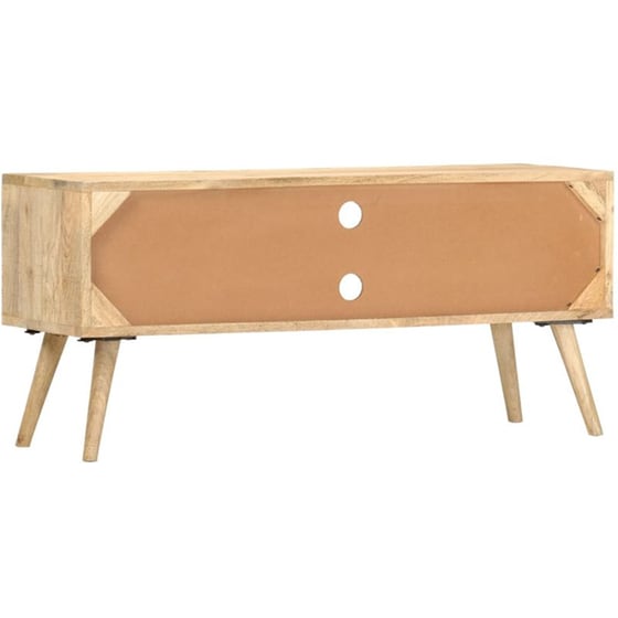 Έπιπλο Τηλεόρασης VidaXL από Ξύλο 100x30x45cm - Καφέ/Μαύρο image 4