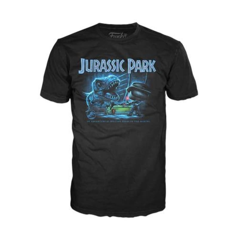 FUNKO T-shirt Funko Jurassic Park T-Rex With Jeep - Μαύρο