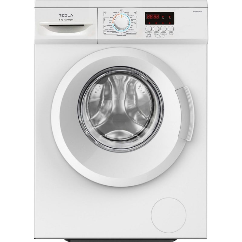 Πλυντήριο Ρούχων TESLA WF61063MGR 6 kg 1.000 Στροφές – Λευκό