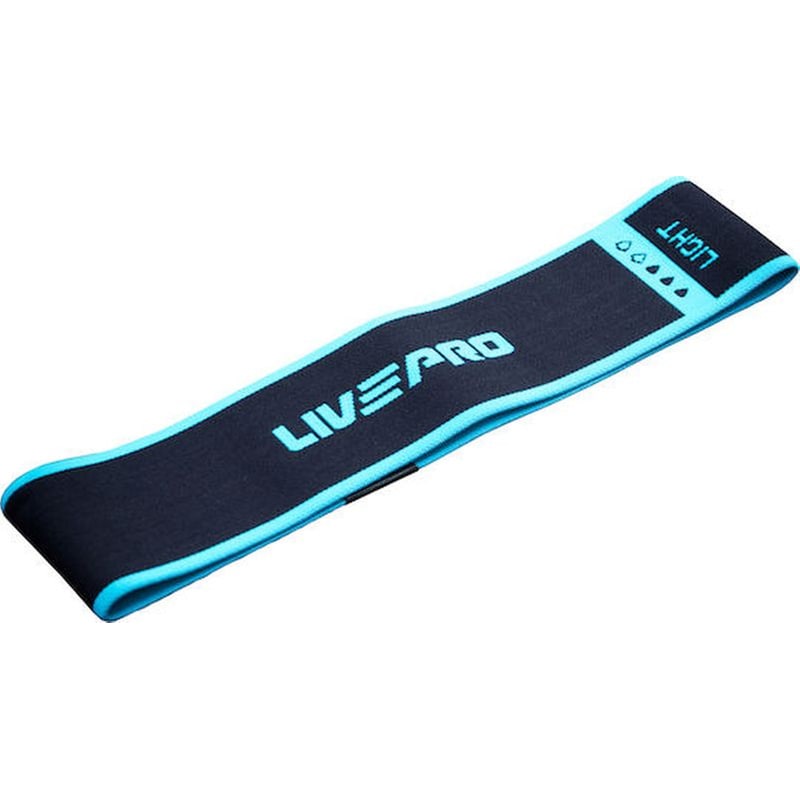 Live Pro Λάστιχο Γυμναστικής Loop Μαλακό Μαύρο 0.08m LIVE PRO