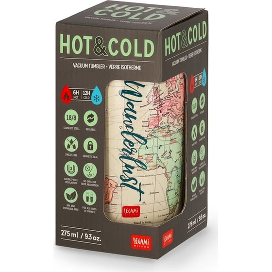 Κούπα Θερμός Legami Travel Hot & Cold 275 ml Μπεζ image 3