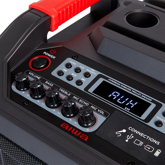 Party Speaker Aiwa KTBUS-608 80W Karaoke με Ασύρματo Μικρόφωνo - Μαύρο image 12