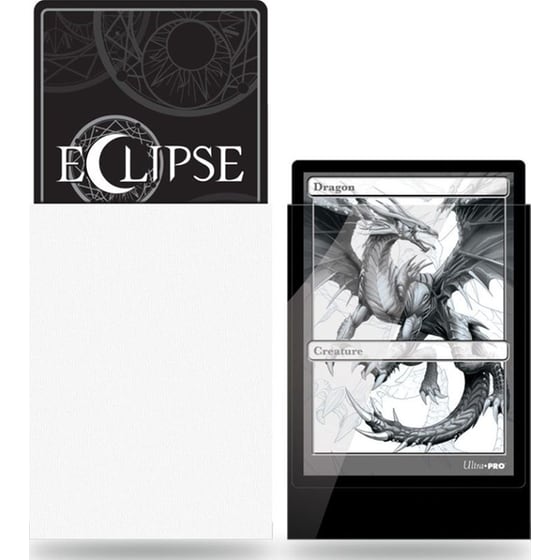 Ultra Pro Standard Sleeves Eclipse Gloss Arctic White 100 Τμχ image 2