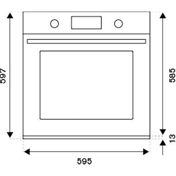 BERTAZZONI F6011PROPTN 76 Lt Ανθρακί Εντοιχιζόμενος Φούρνος Άνω Πάγκου image 7
