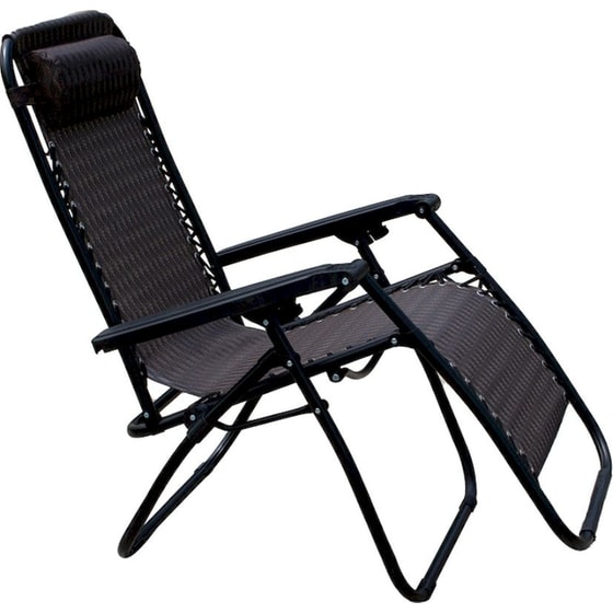 Πολυθρόνα Παραλίας ArteLibre Holbox Πτυσσόμενη από Ύφασμα Teslin και Μέταλλο - Μαύρη image 0