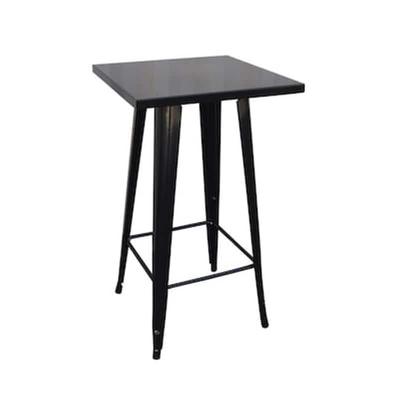 Τραπέζι Μπαρ 60×60 Μεταλλικό Antique Black C10394