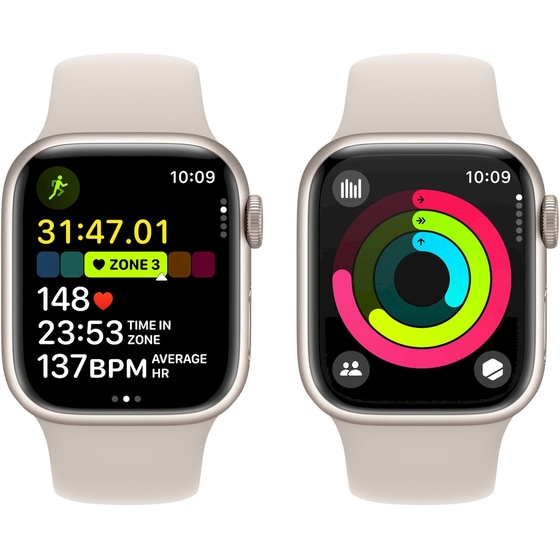 Apple Watch Series 9 Aluminium Starlight GPS 41mm - Starlight Small/Medium image 7