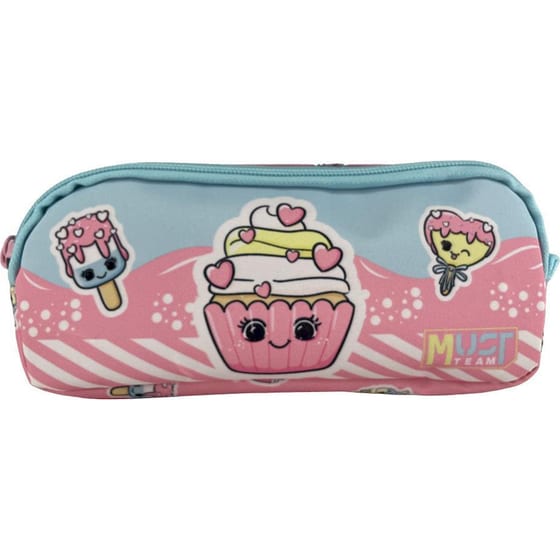 Κασετίνα Βαρελάκι Must Team Pink Cupcake image 0