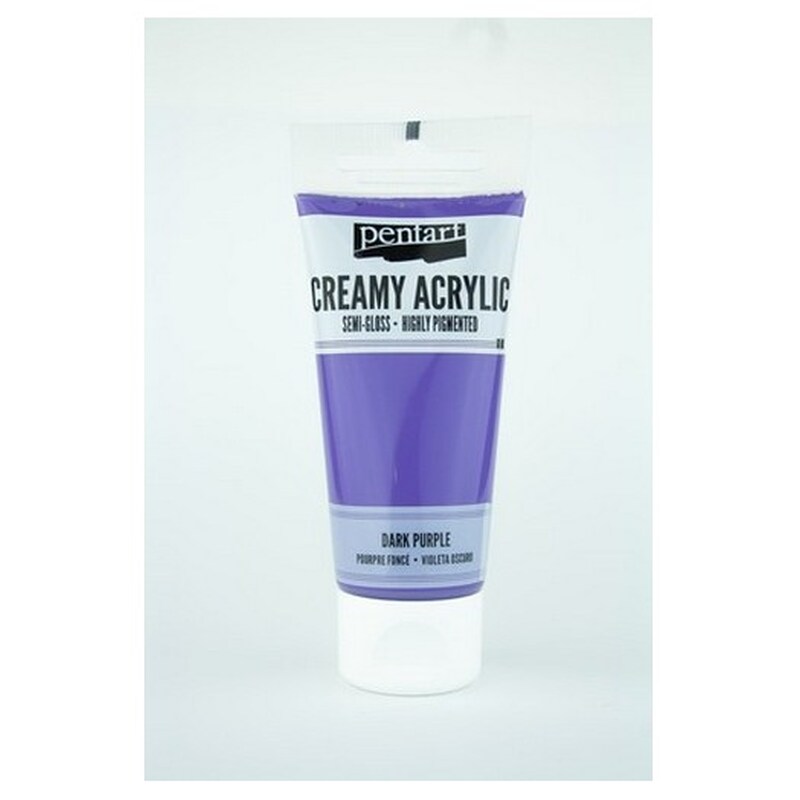 Χρώμα Ακρυλικό Creamy Semi-gloss 60ml Pentart – Dark Purple