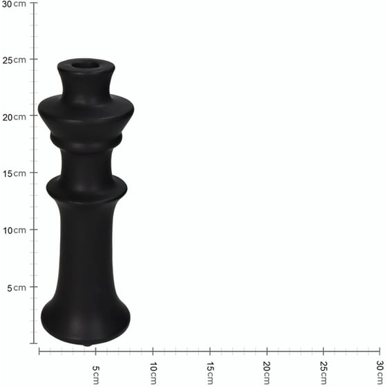 Κηροπήγιο ArteLibre Κεραμικό 8x24 cm - Μαύρο image 3