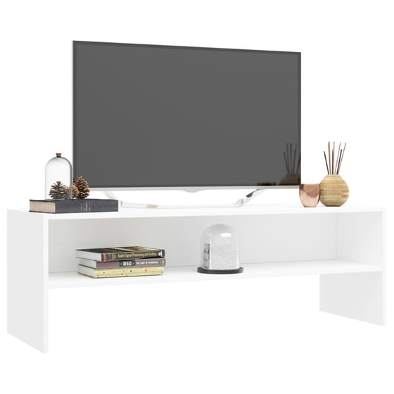 Έπιπλο Τηλεόρασης VidaXL από Μοριοσανίδα 120x40x40cm  - Λευκό image 3
