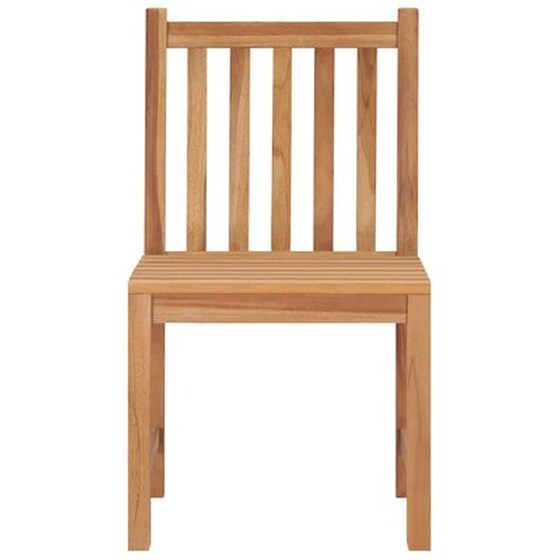 Vidaxl Καρέκλες Κήπου 4 Τεμ. Από Μασίφ Ξύλο Teak Με Μαξιλάρια image 4