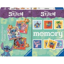 Παιδικό Παζλ & Παιχνίδι Μνήμης 2 σε 1 Ravensburger Memory® Disney Stitch (25/36/49 Κομμάτια)