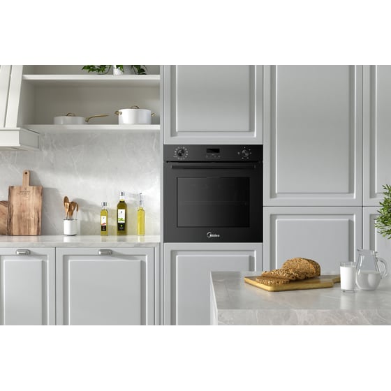 MIDEA MBO7NM30D0-BK 72 Lt Μαύρο Εντοιχιζόμενος Φούρνος Άνω Πάγκου image 9
