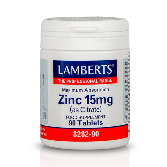 Συμπλήρωμα Διατροφής Lamberts Zinc 15mg - 90 Ταμπλέτες image 0