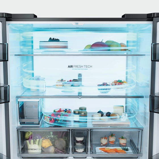 HAIER HCR79F18CHMB Total No Frost 700 Lt Μαύρο Ψυγείο Ντουλάπα image 4