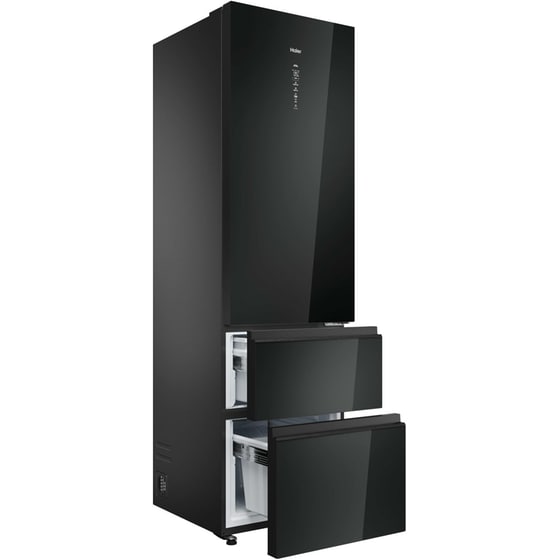 HAIER HTW7620DNGB Total No Frost 414 Lt Μαύρο Ψυγειοκαταψύκτης image 4