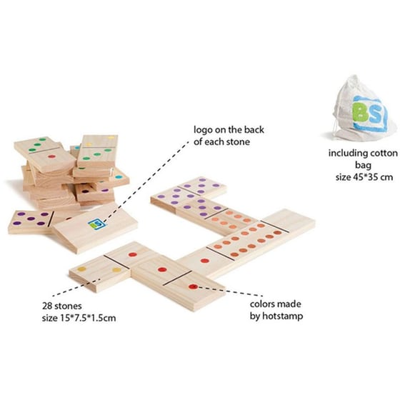 Ξύλινο Παιχνίδι BS Toys Domino image 1