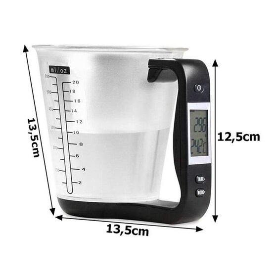 ARIA TRADE 1g/1kg Διάφανη Ψηφιακή Ζυγαριά Κουζίνας image 5