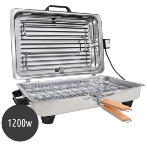Ηλεκτρική Ψησταριά BBQ ROLLER 1200 W Inox image 2