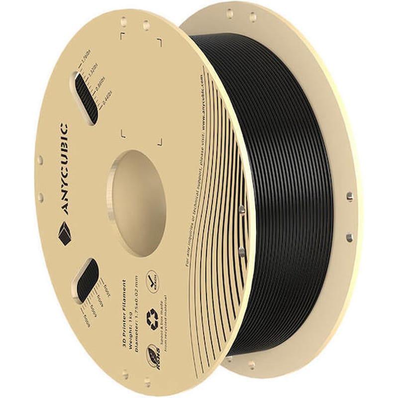 ANYCUBIC Anycubic Νήμα 3D Εκτυπωτή PLA 1kg 1.75mm - Μαύρο