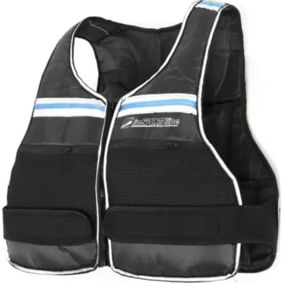 Γιλέκο 10kg Ρυθμιζόμενου Βάρους InSPORTline INS-3537 με 20x0.5kg Αφαιρούμενα Βάρη - Μαύρο image 1