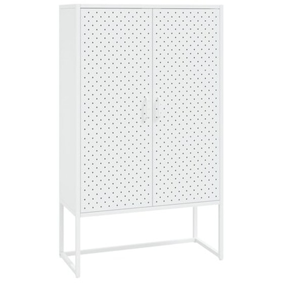 Vidaxl Ντουλάπι Λευκό 80 X 35 X 135 Εκ. Από Ατσάλι image 2