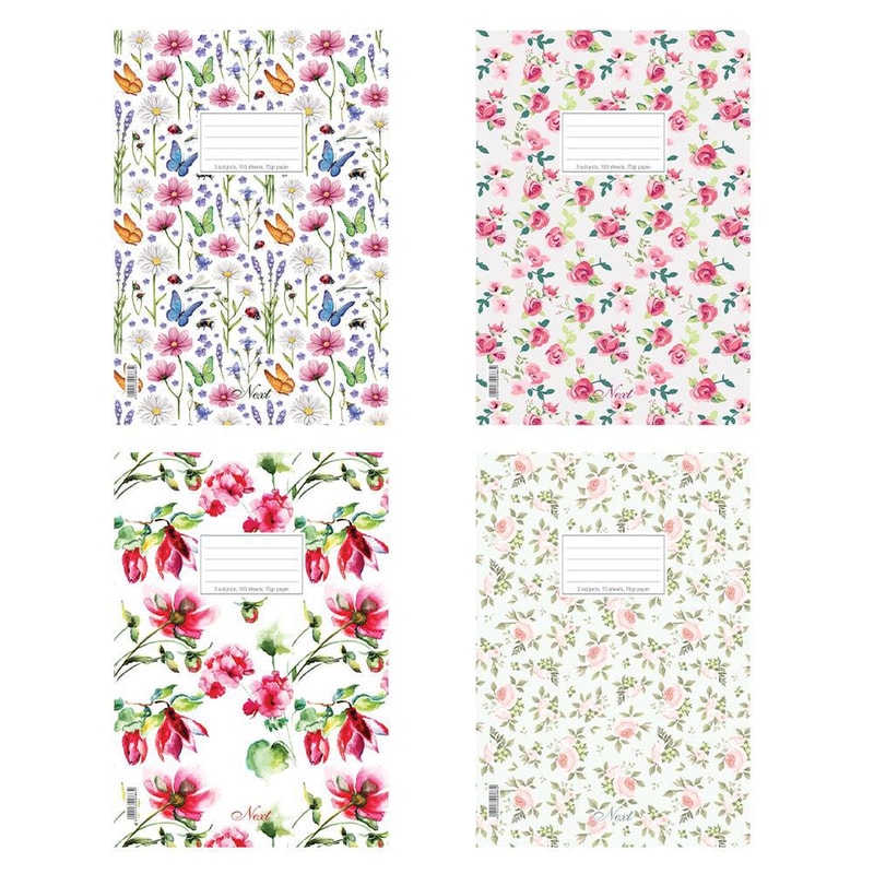 Τετράδιο Καρφίτσα Next 40Φ Romantic 21x29εκ. 40 Φύλλων (1 Τεμάχιο) NEXT