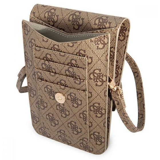 ΘΗΚΗ ΚΙΝ GUESS UNIVERSAL POUCH S/M BROWN image 3