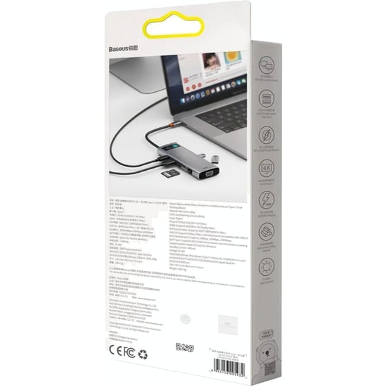 Docking Station Baseus CAHUB-CU0G 9-Port USB 3.0 συμβατό με USB-C image 6